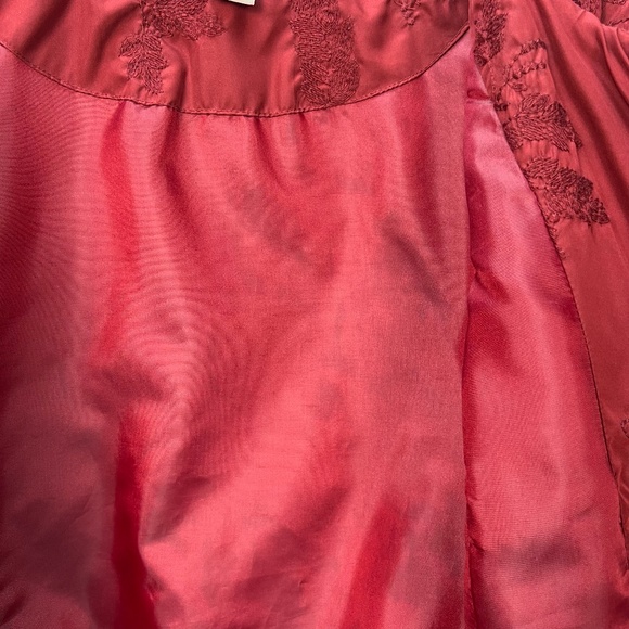 Coldwater Creek Women Quilted Jacket Burgundy Lightweight Coat L 14 Christmas - Picture 12 of 12